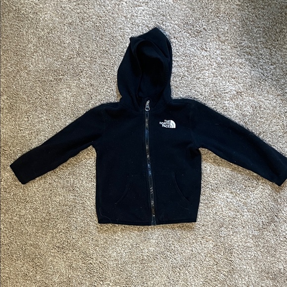 The North Face toddler fleece Full-Zip Black Hoodie - Picture 1 of 4